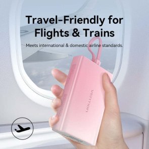 Батарея універсальна Vention FHZL0 10000mAh, 1xUSB, 1xType-C, 1xLightning, 22.5W, Gradient Blue