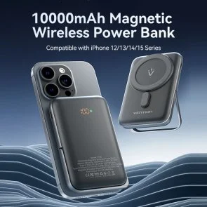 Фото: Батарея універсальна Vention FHNW0 10000mAh 20W/Qi 15W White № 8 | KTC