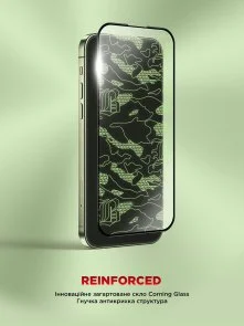 Фото: Захисне скло ArmorStandart for Apple iPhone 16/15 - Corning Black Icon (ARM79552) № 3 | KTC
