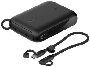 Батарея універсальна Belkin BoostCharge with Display 10000mAh 20W Black (BPB027HQBK)
