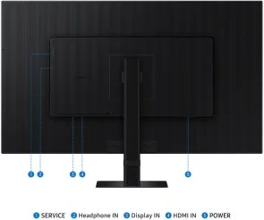 Фото: Монітор Samsung ViewFinity S7 S70D UHD Monitor LS32D700EAIXUA Black - 32" VA / 3840×2160 / 60 Гц № 13 | KTC