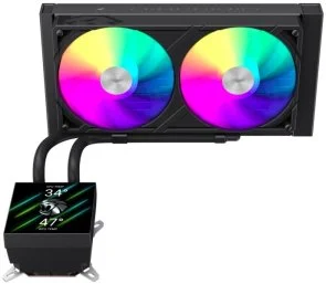 Фото: Система рідинного охолодження Gamemax GLACIER 240 LCD BK № 5 | KTC