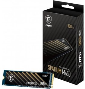 SSD-накопичувач MSI Spatium M450 V1 2280 PCIe 4.0x4 NVMe 500GB (S78-440K380-P83)
