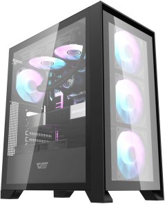 Корпус DARKFLASH DRX70 Glass Black with window (DRX70 GLASS BLACK)