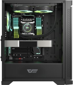 Корпус DARKFLASH DK361 Black with window (DK361 BLACK)