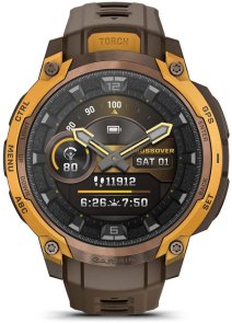Смарт годинник Garmin Instinct Crossover AMOLED Bronze/Sunburst (010-03398-01)