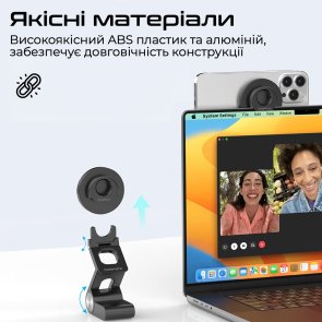 Універсальний тримач Promate Versamount Black (6959144066035)