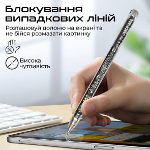 Стилус Promate Transpen for iPad Black (6959144065397)