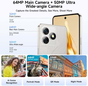 Смартфон Ulefone Note 18 Pro 6/256GB Lustrous Black (6975326667364)