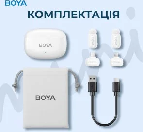 Фото: Радіосистема BOYA mini-13 Type-C/Lightning White № 15 | KTC