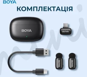 Фото: Радіосистема BOYA mini-14 Type-C Black № 15 | KTC