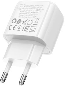 Зарядний пристрій BOROFONE BAS41A Potential 2A White (6941991113741)