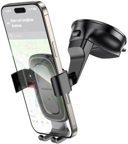 Кріплення для мобільного телефону BOROFONE BH130 Follower Gravity Car Holder Black (6941991121289)