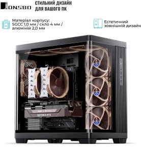 Корпус Jonsbo TK-4 Black with window