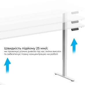 Фото: Стіл комп’ютерний OfficePro ODE1880W White № 5 | KTC
