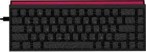 Клавіатура, Ajazz NK68 Red Switch Side Contour ENG/UKR USB, Black ( Gaming )