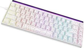 Фото: Клавіатура Ajazz NK68 Red Switch Side Contour White (NK68-R-S-W) № 4 | KTC