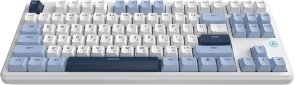 Клавіатура Ajazz AK870 V2 Flying Fish Switch ENG/UKR USB Blue/White/Blue (AK870-V2-FF-BWB)