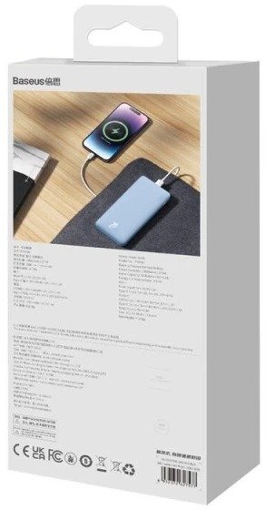 Батарея універсальна Baseus Airpow Fast Charge 10000mAh 20W Galaxy Blue (P10022801313-00)