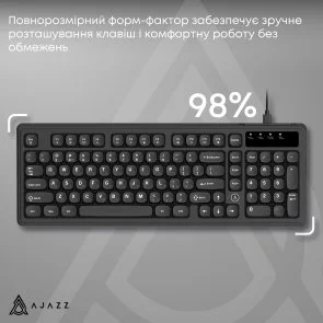 Фото: Клавіатура Ajazz AF98 USB Black (AF98-B) № 8 | KTC