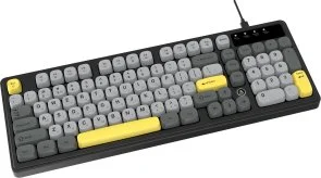 Фото: Клавіатура Ajazz AF98 USB Black/Gray/Yellow (AF98-BGY) № 3 | KTC