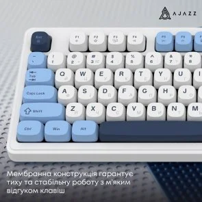 Фото: Клавіатура Ajazz AF98 USB Glacier Blue (AF98-GB) № 12 | KTC
