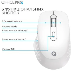 Фото: Миша OfficePro M265W Wireless White № 10 | KTC