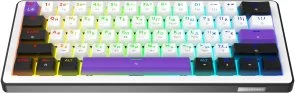 Фото: Клавіатура Hator Hellyberry HK60 Mechanical Linear USB White/Violet (HK60 White-Violet) № 2 | KTC