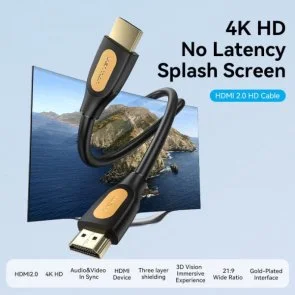 Фото: Кабель Vention HDMI/HDMI v2.0 5m Black (ALIBJ) № 3 | KTC