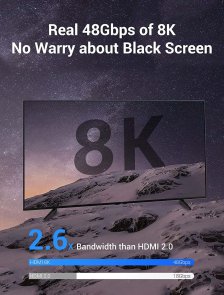 Кабель Vention HDMI/HDMI 1.5m 8K Blue Aluminum Alloy Type (ALGLG)