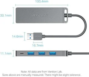 Фото: USB-хаб Vention 4 Port Black (CHLBB-SCB) № 11 | KTC