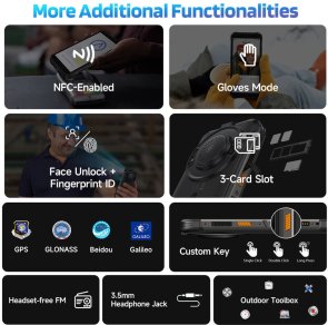 Смартфон Ulefone Rugking 8/256GB Black (6975326660631)