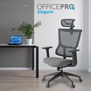 Крісло OfficePro Elegant OC600 Black/Dark Gray (OC600-B-DG-DG)
