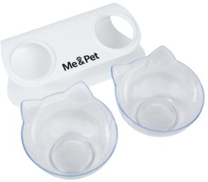 Годівниця подвійна прозора Me&Pet (NMP060)