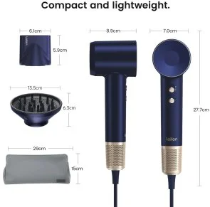 Фото: Фен Laifen Swift Premium Platinum Blue (LF03-PBG-EU) № 15 | KTC