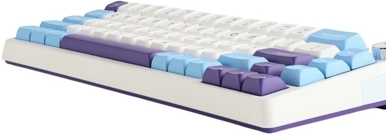 Клавіатура KZZI K68 Pro Rainbow Switch ENG/UKR WL/BT/USB Blue Sea (6977534870468)