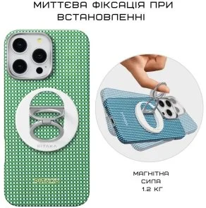 Фото: Тримач Popsocket Pitaka MagEZ Grip 3 Forest Green № 5 | KTC