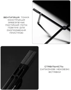 Фото: Підставка для ноутбука Native Union Fold Laptop Black (FOLD-STAND-BLK-RP) № 8 | KTC