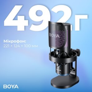 Мікрофон BOYA K5-02 RGB Black (BOYA K5-02)