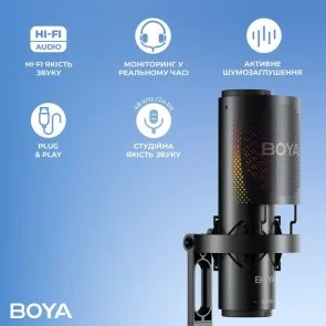 Фото: Мікрофон BOYA K3-02 RGB Black (BOYA K3-02) № 11 | KTC