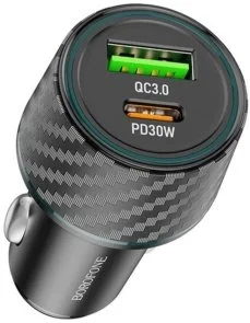 Фото: Автомобільний зарядний пристрій BOROFONE BZ21 Brilliant 48W Black (6941991101175) № 3 | KTC