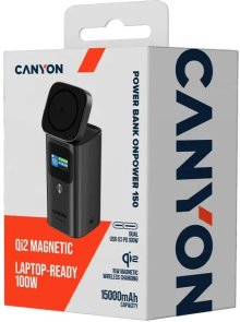 Батарея універсальна Canyon Powerbank OnPower 150 15000mAh 100W Qi2 15 (CNS-CPB150DG)