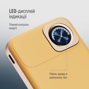Батарея універсальна ColorWay 10000mAh 22.5W MagSafe/Watch Wireless 15W Amber (CW-PB100LPA2Y-WPDD)