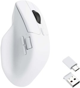 Миша Keychron M6 Clicky Micro Switch PixArt 3395 Wireless White (M6-A3)