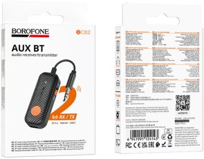 Bluetooth-ресивер BOROFONE BC62 Walker AUX BT Audio Receiver/Transmitter Black