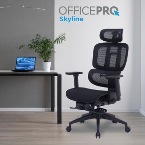 Крісло OfficePro Skyline Footrest OC750 Black (OC750-B-B-B)