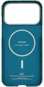 Чохол Pitaka for Apple iPhone 17 Pro - Ultra-Slim Monogram Green/Gold (KI1701PTK)