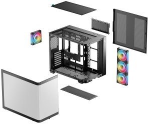 Корпус Deepcool CG530U 4F Black with window (R-CG530U-BKAGA4-G)