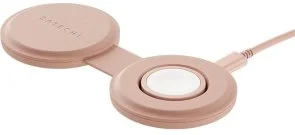 Фото: Бездротова зарядна станція Satechi OntheGo 2-in-1 Desert Rose (ST-QTG21R) № 2 | KTC