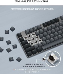 Клавіатура Satechi SM3 Slim ENG/UKR Dark (ST-KSM3DK-EN)